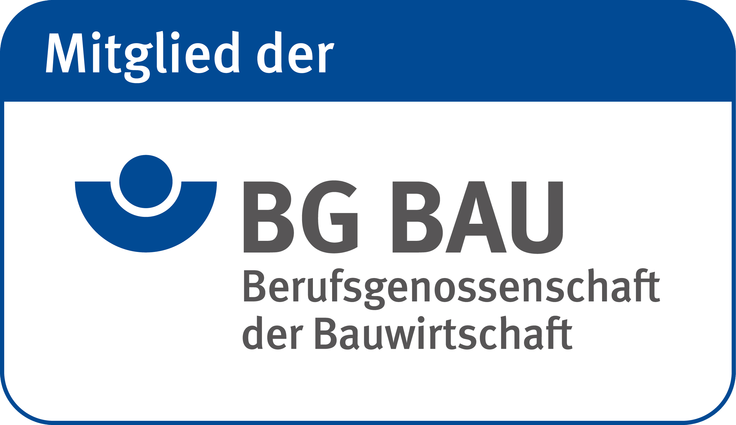 Signet Mitgliedsbetrieb der BG BAU